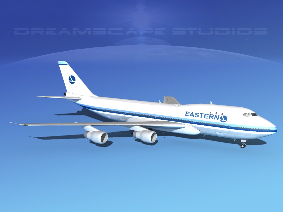 Boeing 747-100 Eastern Airlines 2 3D model_5