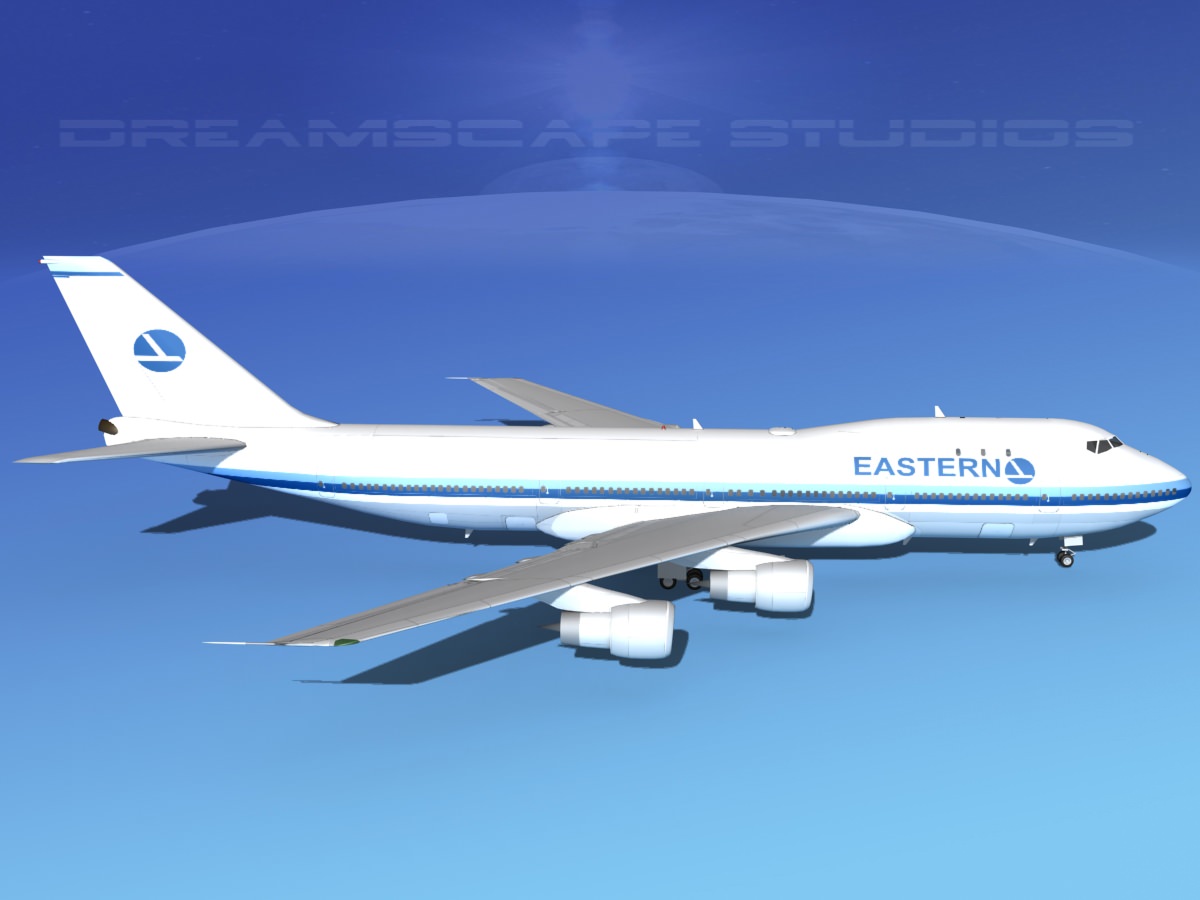 Boeing 747-100 Eastern Airlines 2 3D model_1