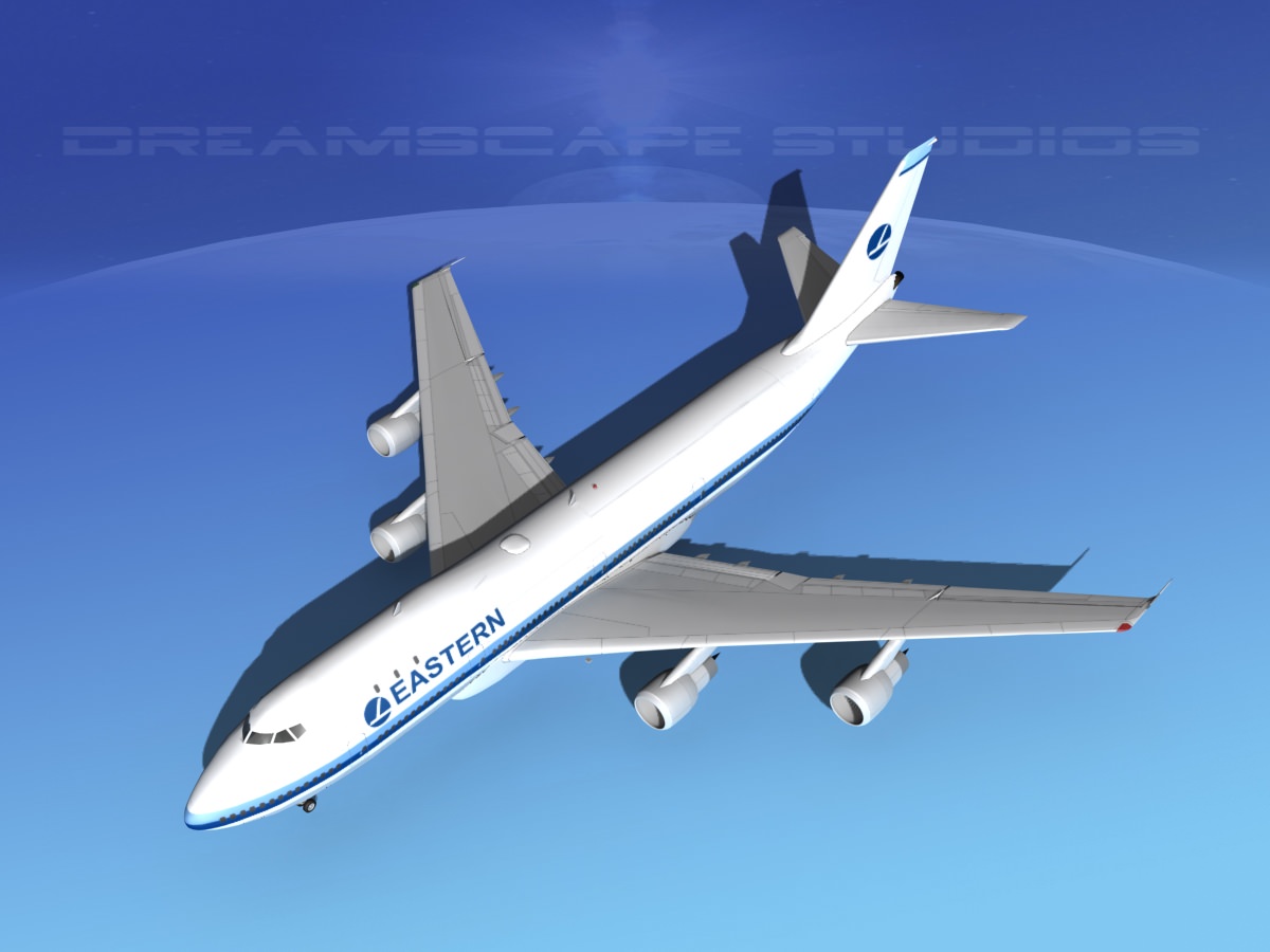 Boeing 747-100 Eastern Airlines 2 3D model_10
