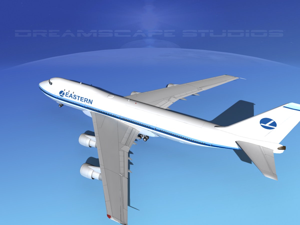 Boeing 747-100 Eastern Airlines 2 3D model_9