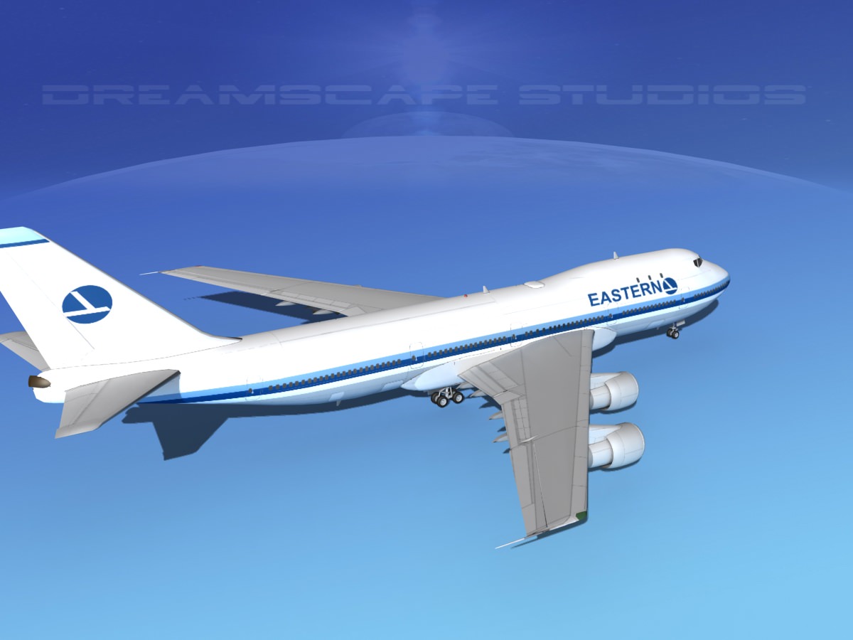 Boeing 747-100 Eastern Airlines 2 3D model_6