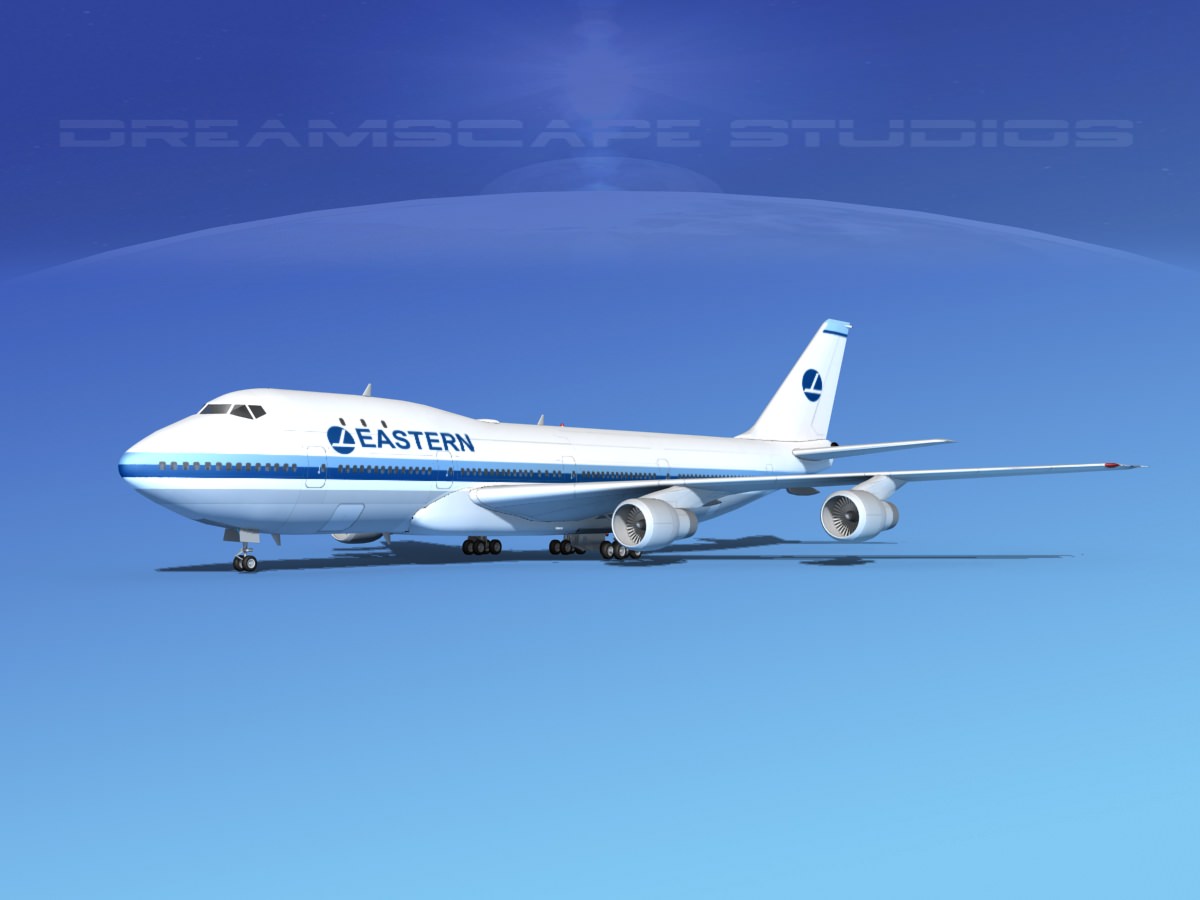 Boeing 747-100 Eastern Airlines 2 3D model_2