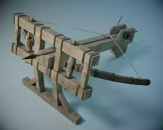 Ballista PBR Low-poly 3D model