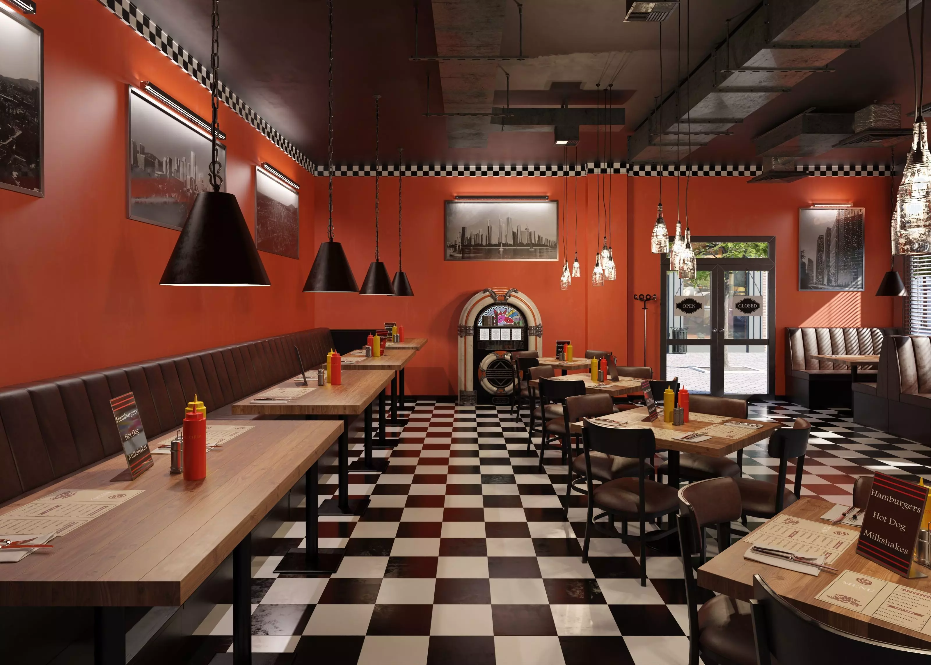Restaurant Interior 3D model