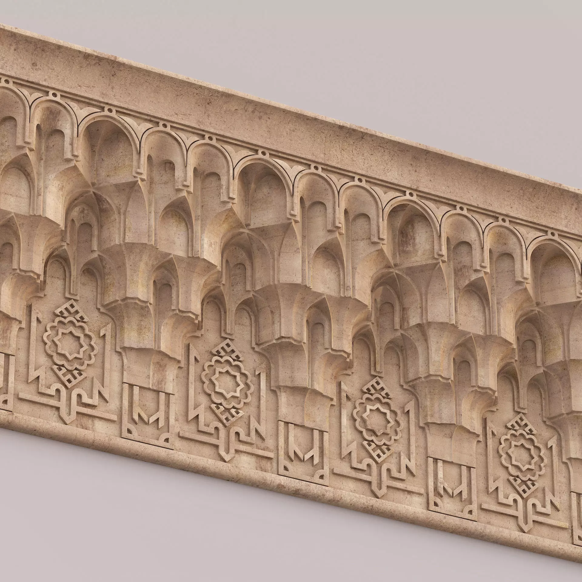 Architectural Muqarnas Cornice 006 3D model