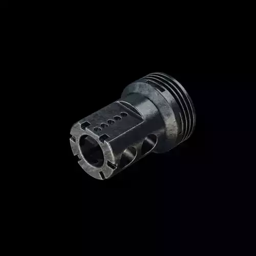 Muzzle brake industrial part 3D model