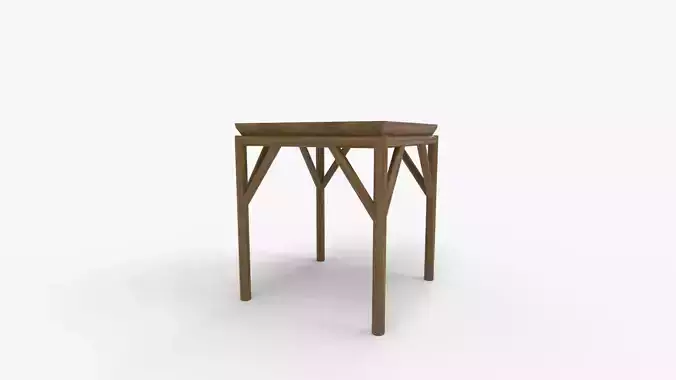 Antiques Atlas Mid Century Bamboo Table 3D model 5