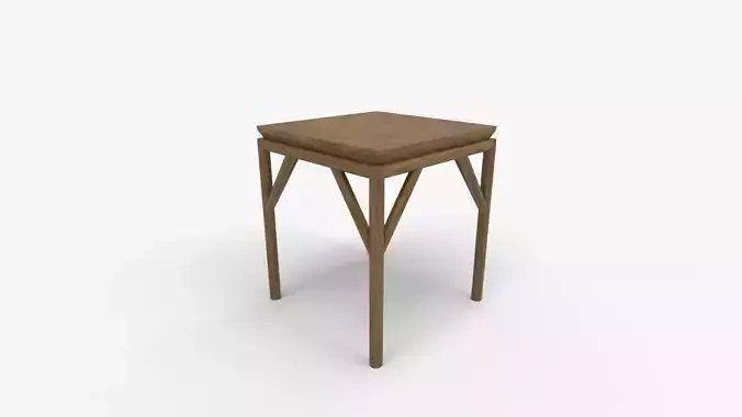 Antiques Atlas Mid Century Bamboo Table 3D model 4