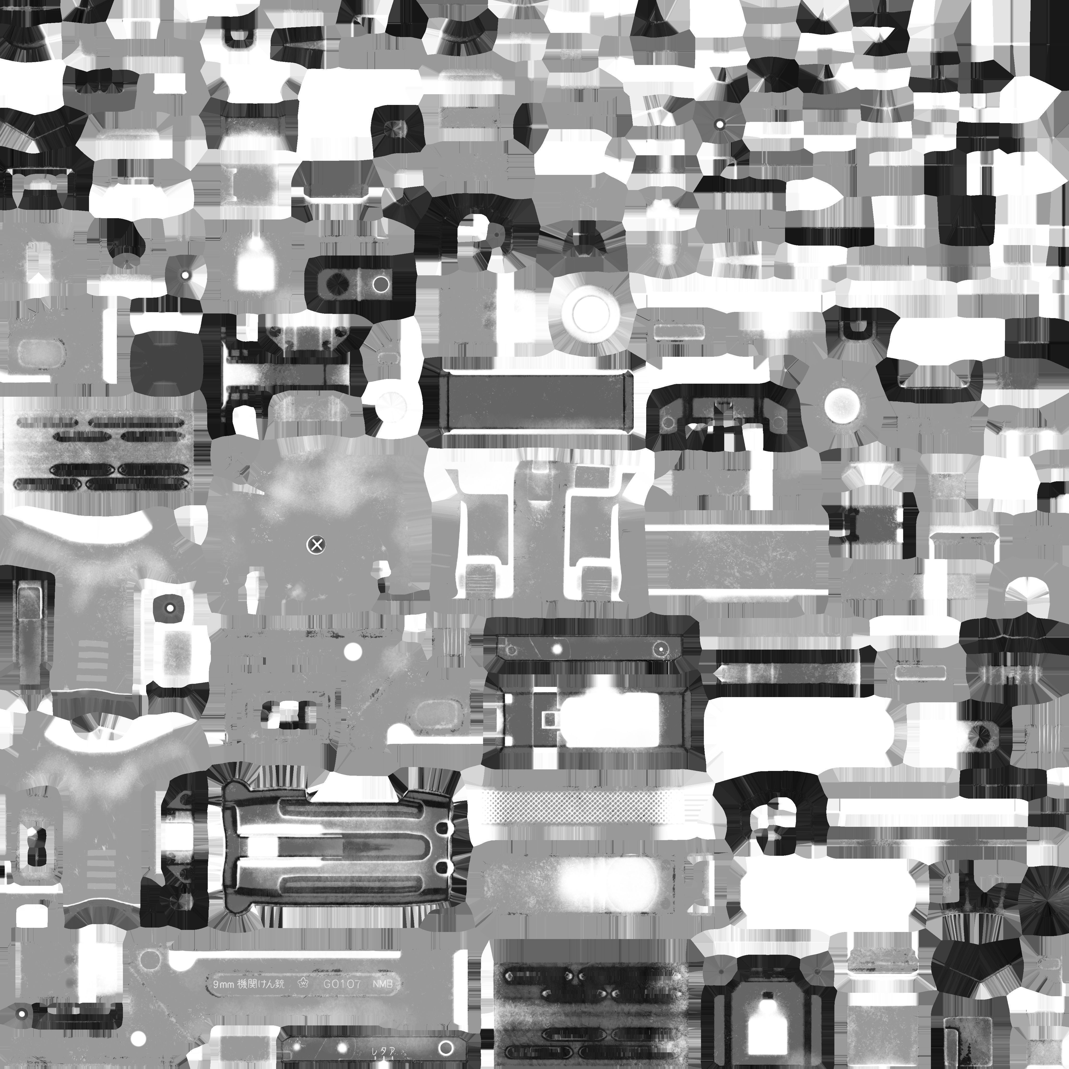 Minebea PM-9 uzi varient Low-poly 3D model_7