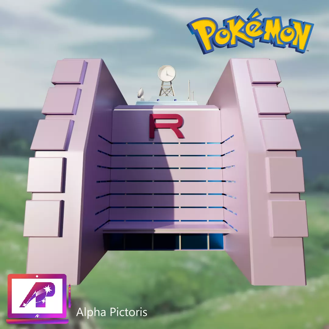 Pokemon Team Rocket HQ 3D print model