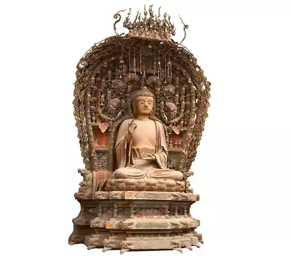 Deity Statue Sculpture15 3D model