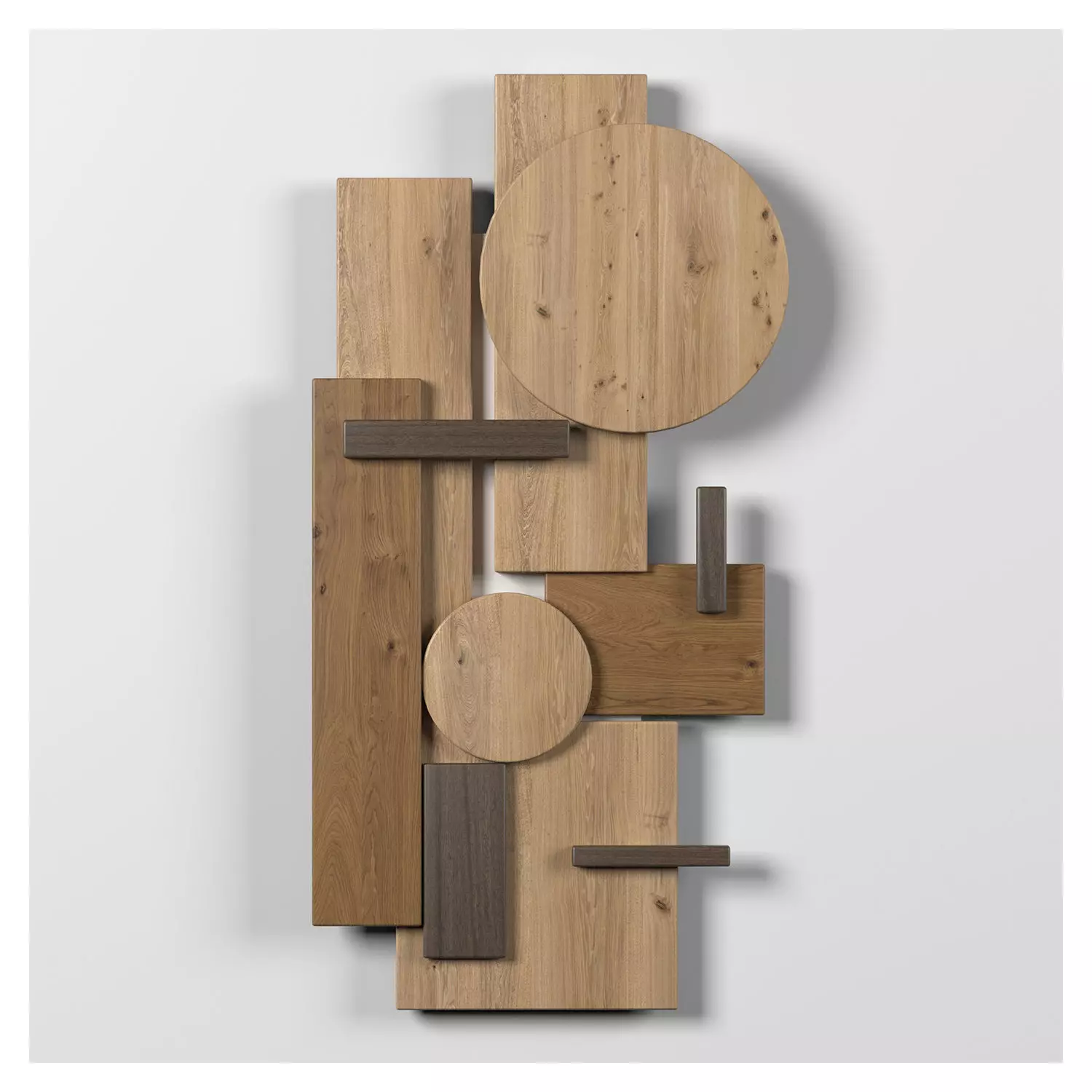 Wall shapes Decoration - Wood - 40x90 - Collection - Part 3 3D model