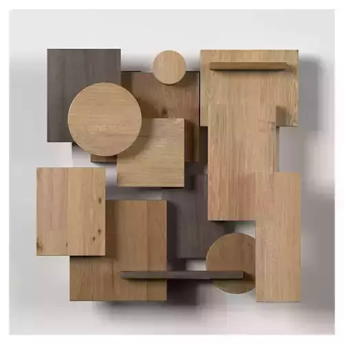 Wall shapes Decoration - Wood - 30cm - Collection - Part 6 -