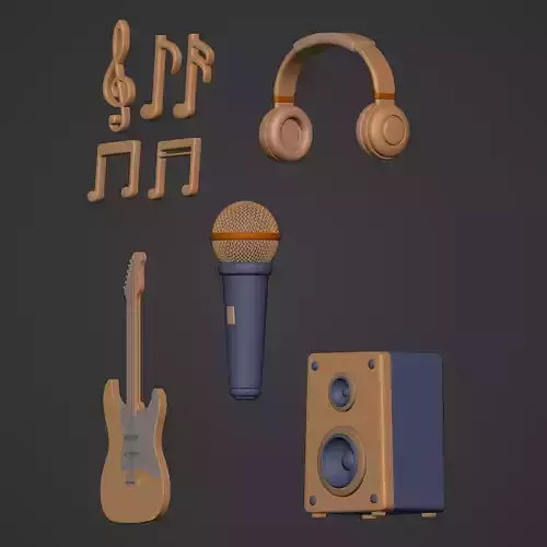 Ocstard Collection 32 Low-poly 3D model 6