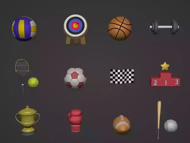 Ocstard Collection 32 Low-poly 3D model 3