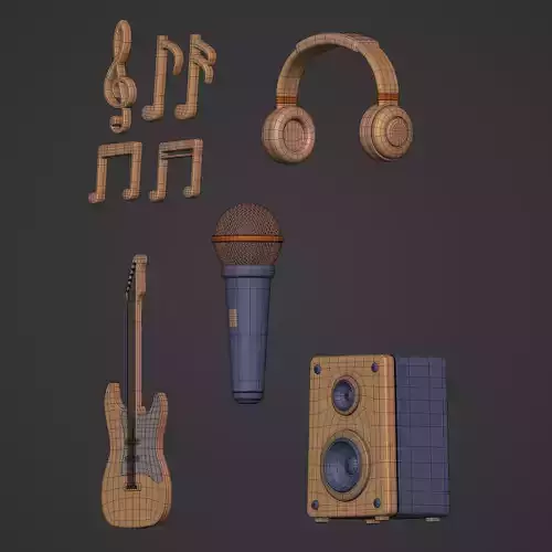 Ocstard Collection 32 Low-poly 3D model 7