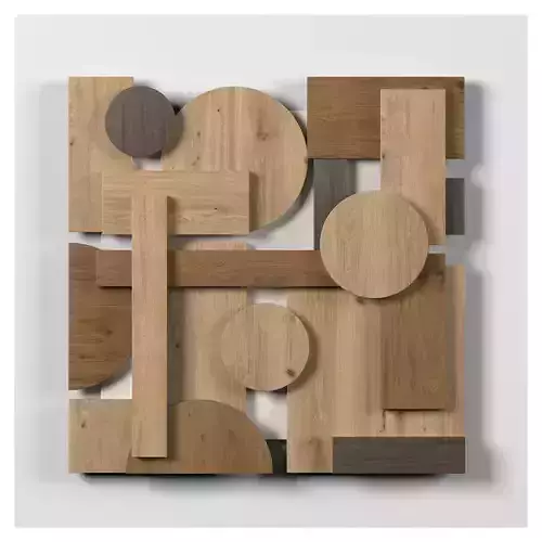 Wall shapes Decoration - Wood - 60cm - Collection - Part 8 -
