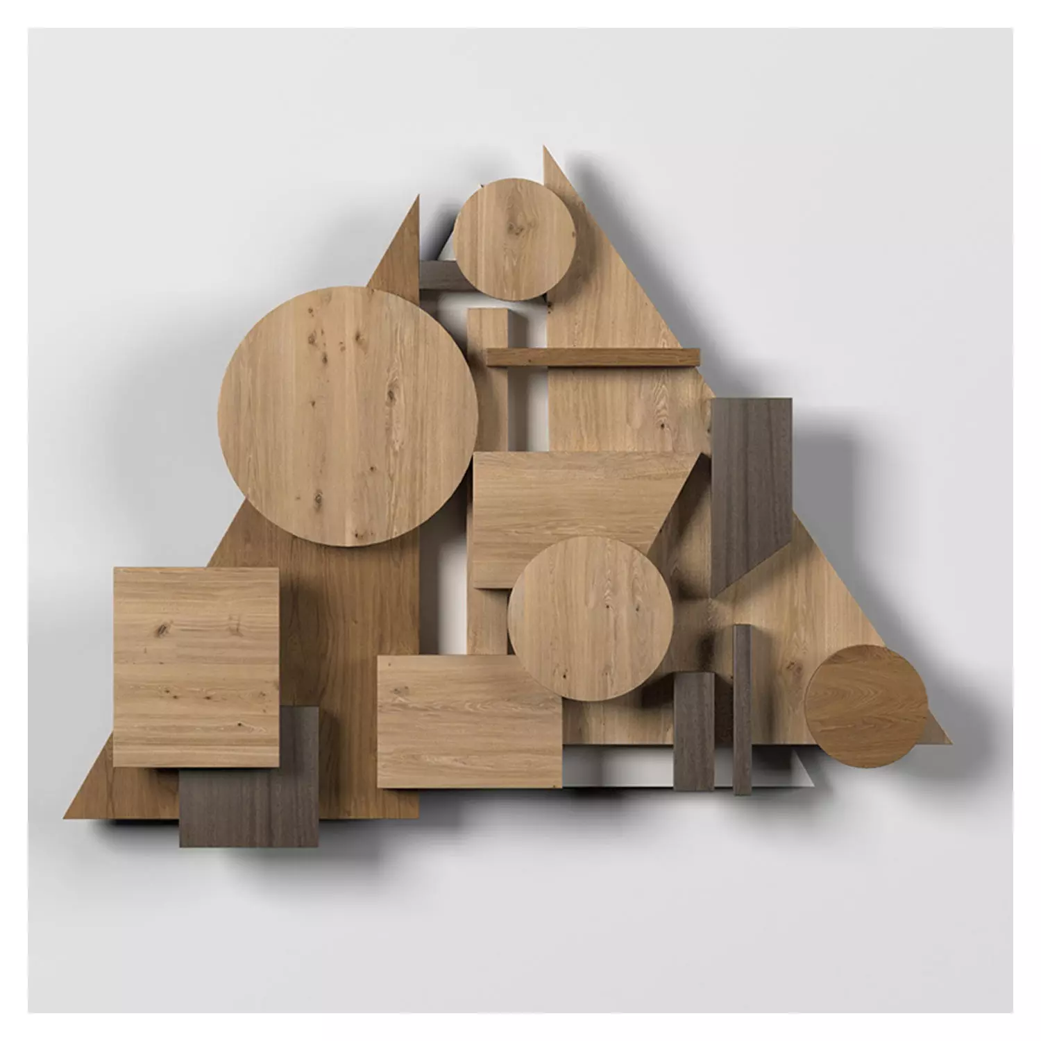 Wall shapes Decoration - Wood - 90x50 - Collection - Part 10 3D model