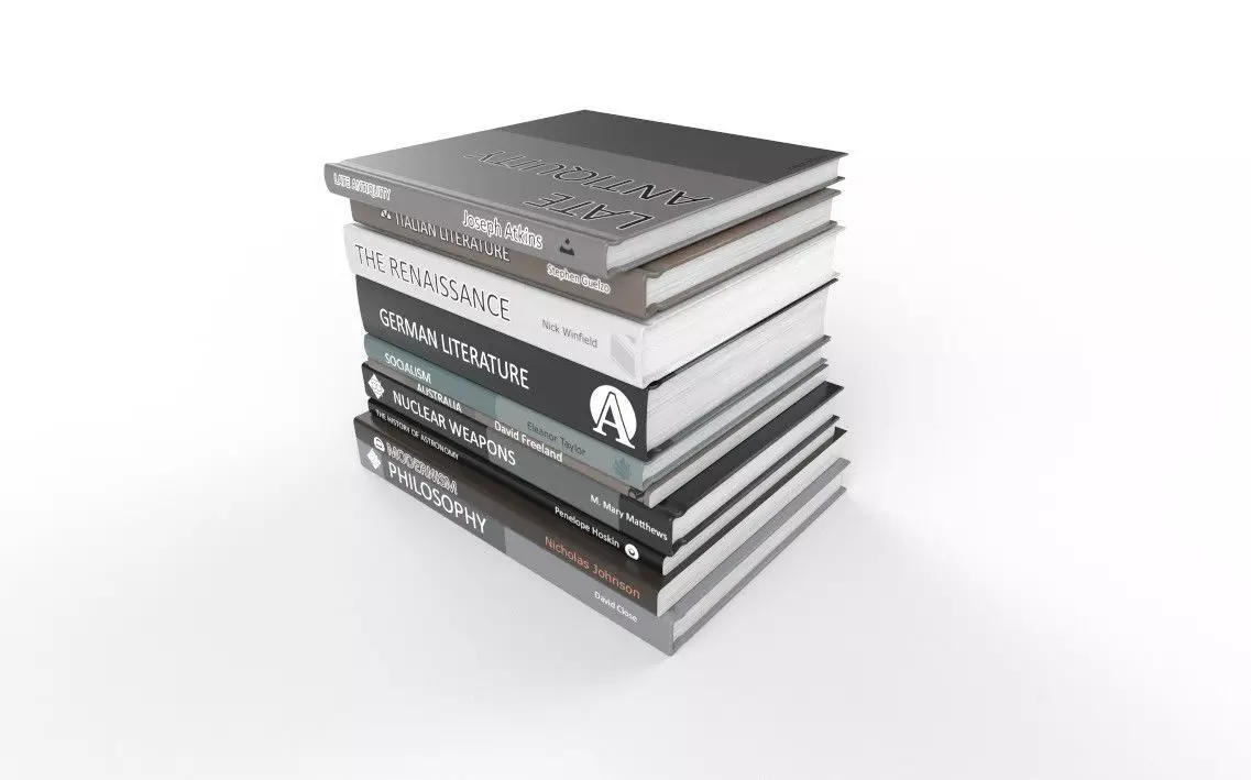 3D model Fake Book Set 07-02 VR / AR / low-poly | CGTrader