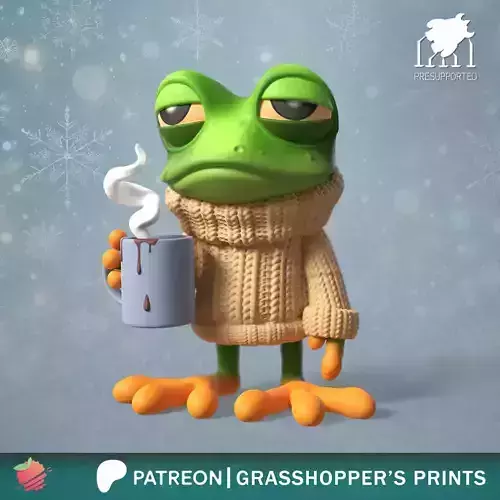 Cozy Frog aka Frog in Sweater