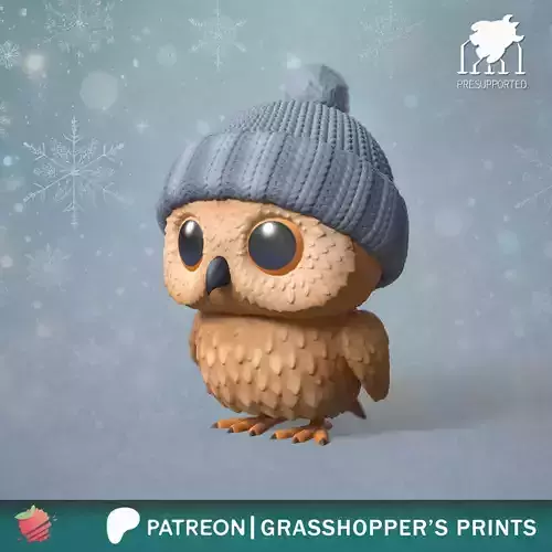 Cozy Owl aka Owl in hat