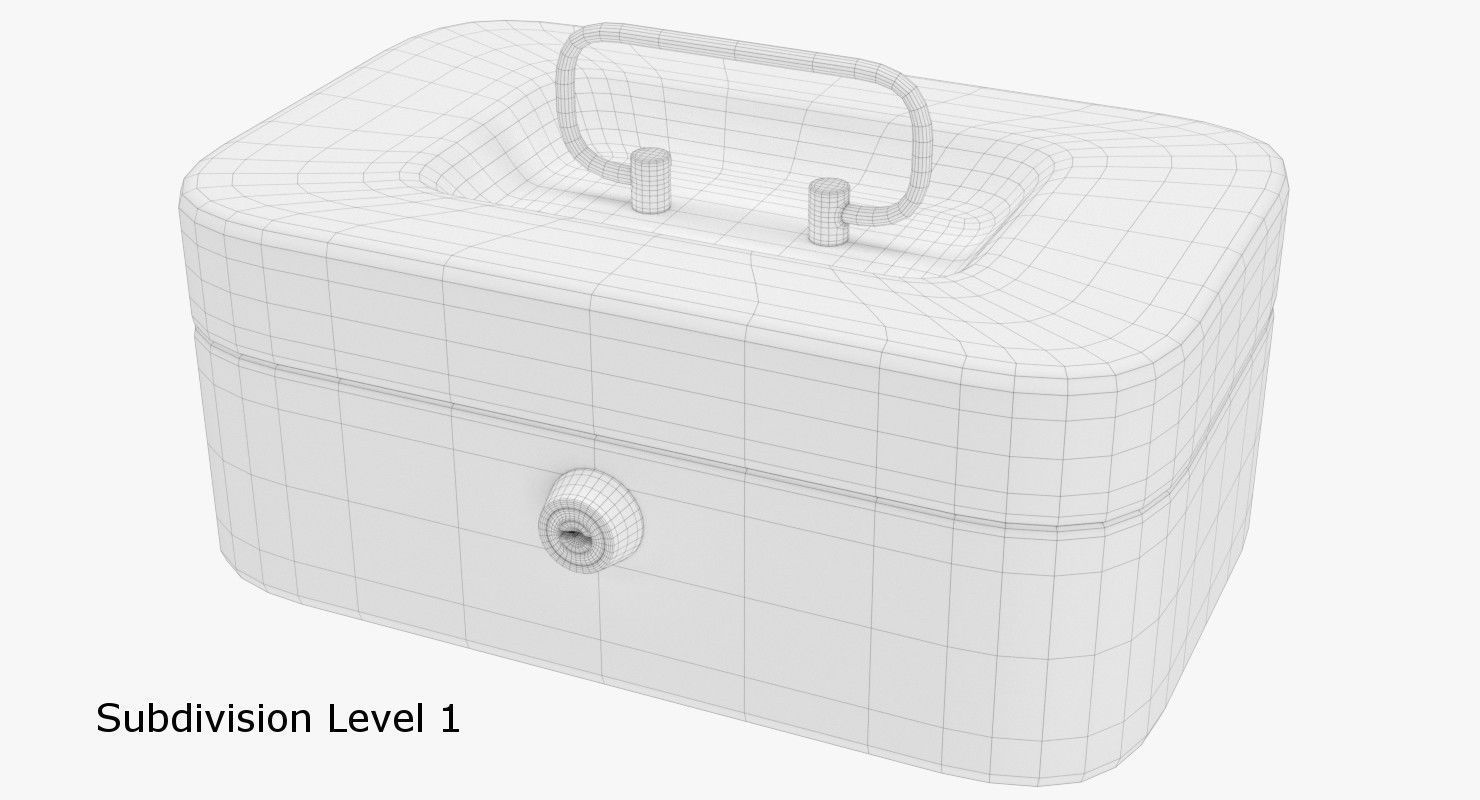 Cash Box 3D model_6
