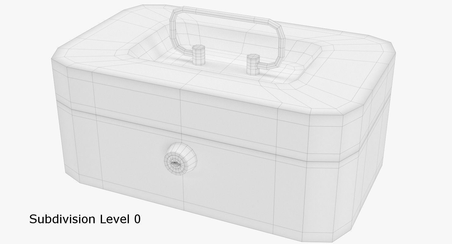 Cash Box 3D model_5