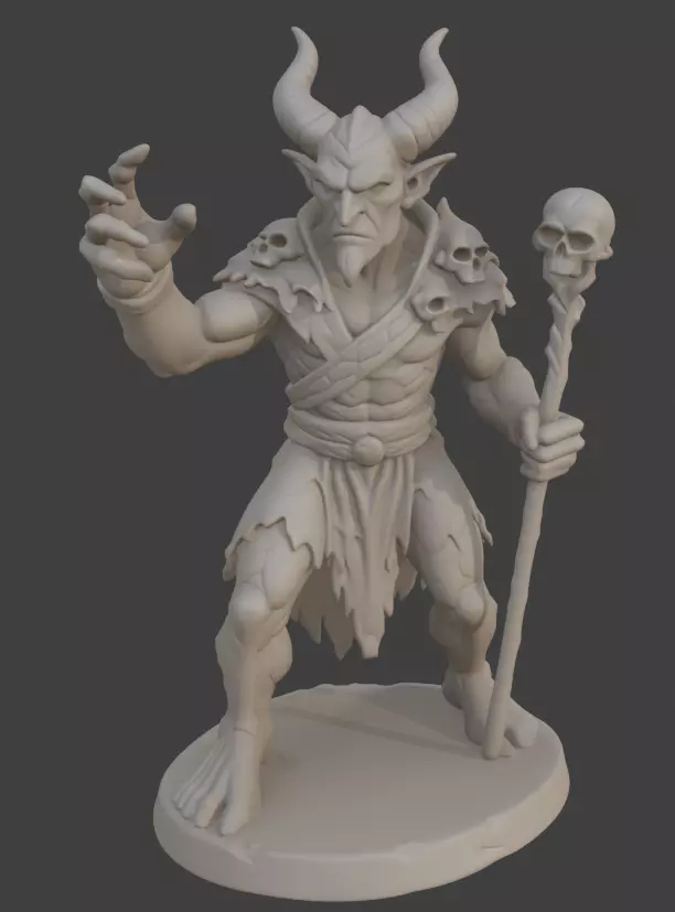 Demon shaman monster 3D print model
