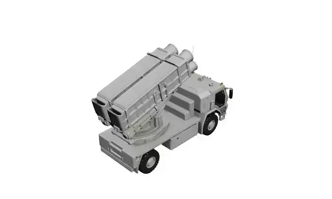 Realistic Missile Launcher 3D Model Military Defense System