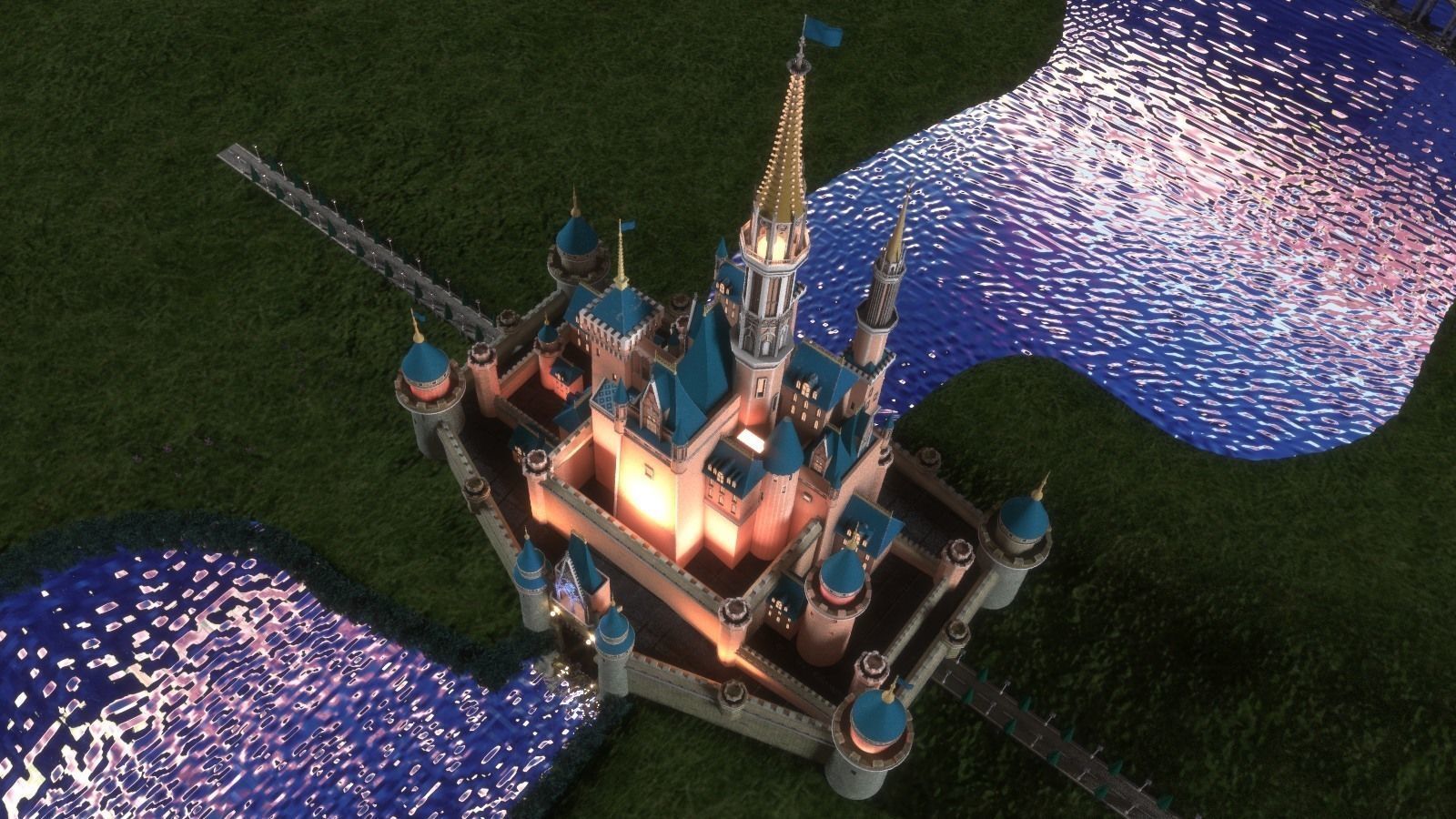 Disney Cinderella Castle 3D model_9