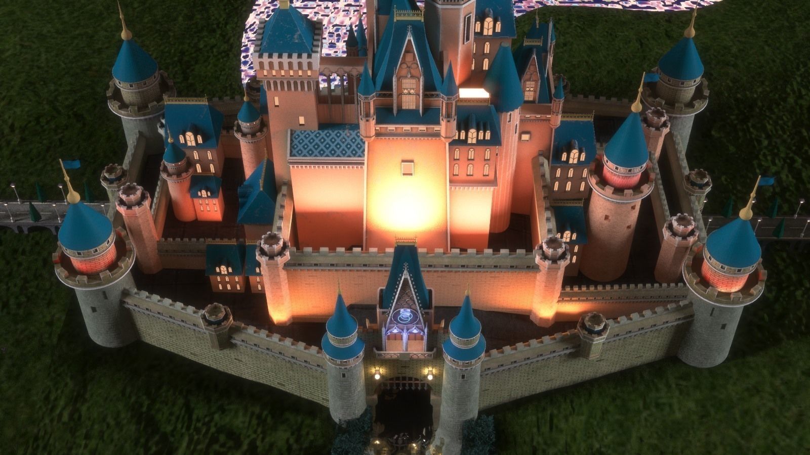 Disney Cinderella Castle 3D model_4