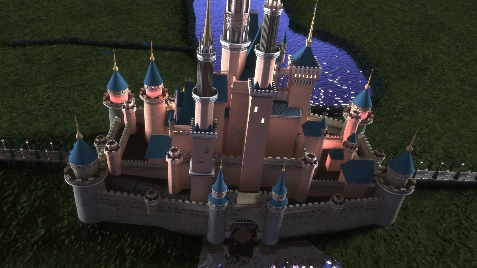 Disney Cinderella Castle 3D model_8