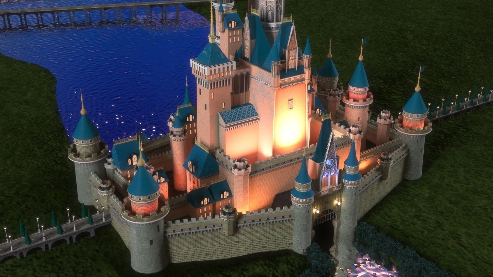 Disney Cinderella Castle 3D model_3