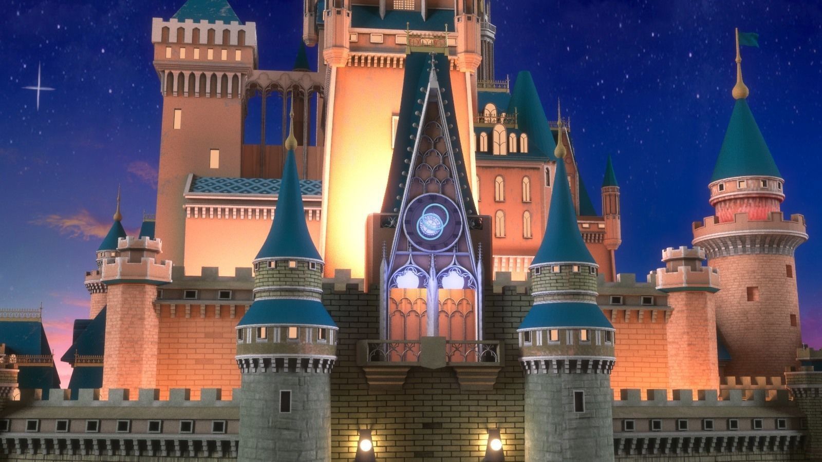 Disney Cinderella Castle 3D model_5