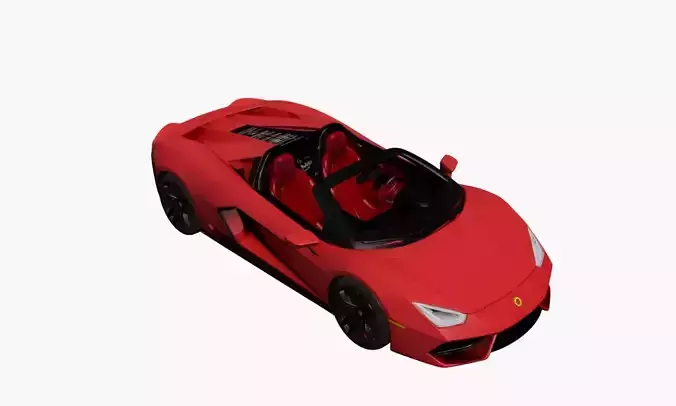 Sports Car 3D Model Realistic Performance Vehicle 15