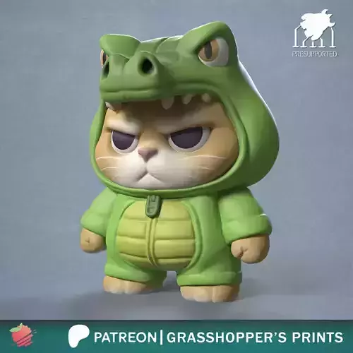 Costumed Cat Crocodile