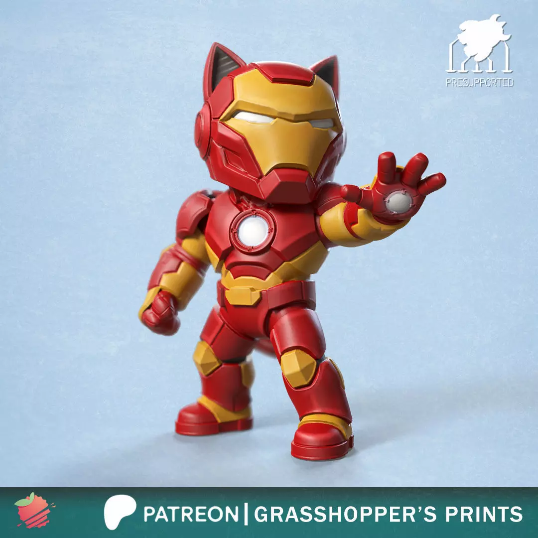 Iron Cat - aka Iron Man Cat Fan Art 3D print model