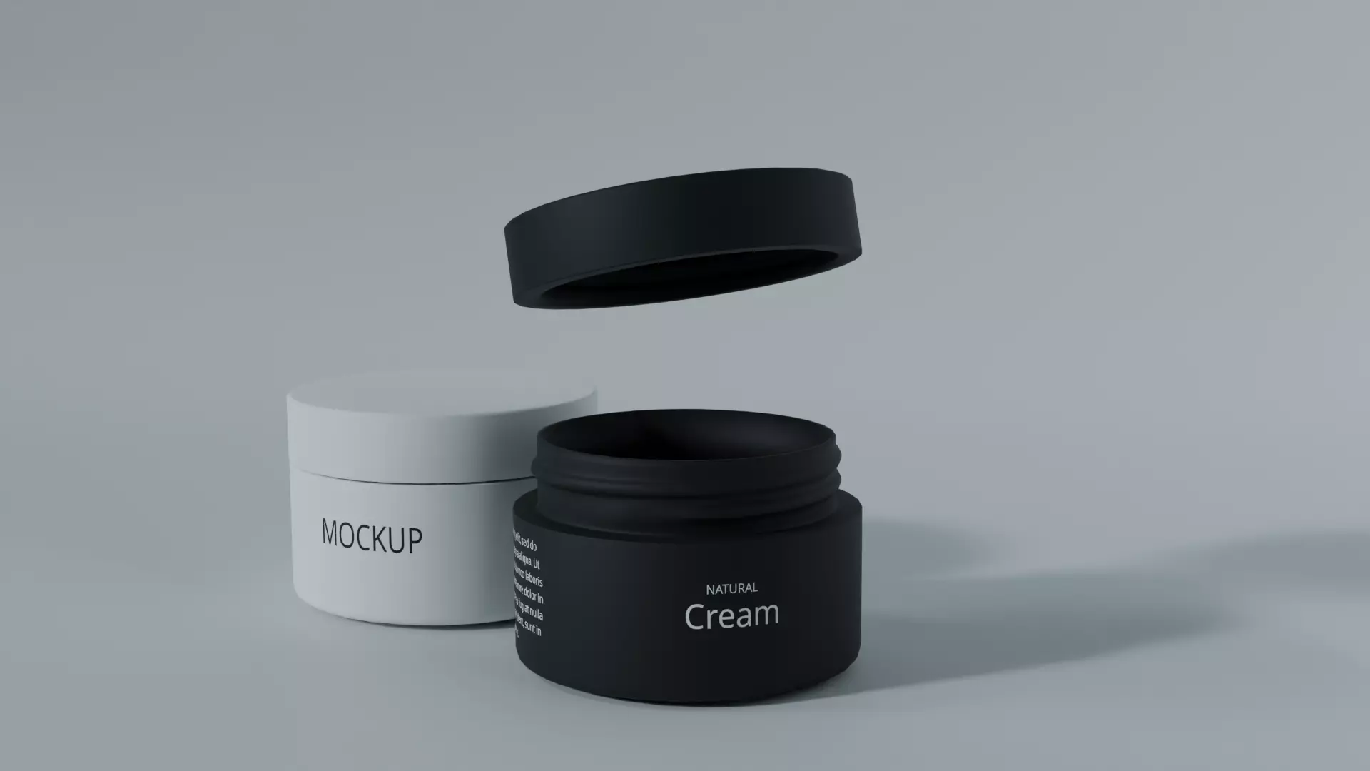 Cream Jar 02 3D model