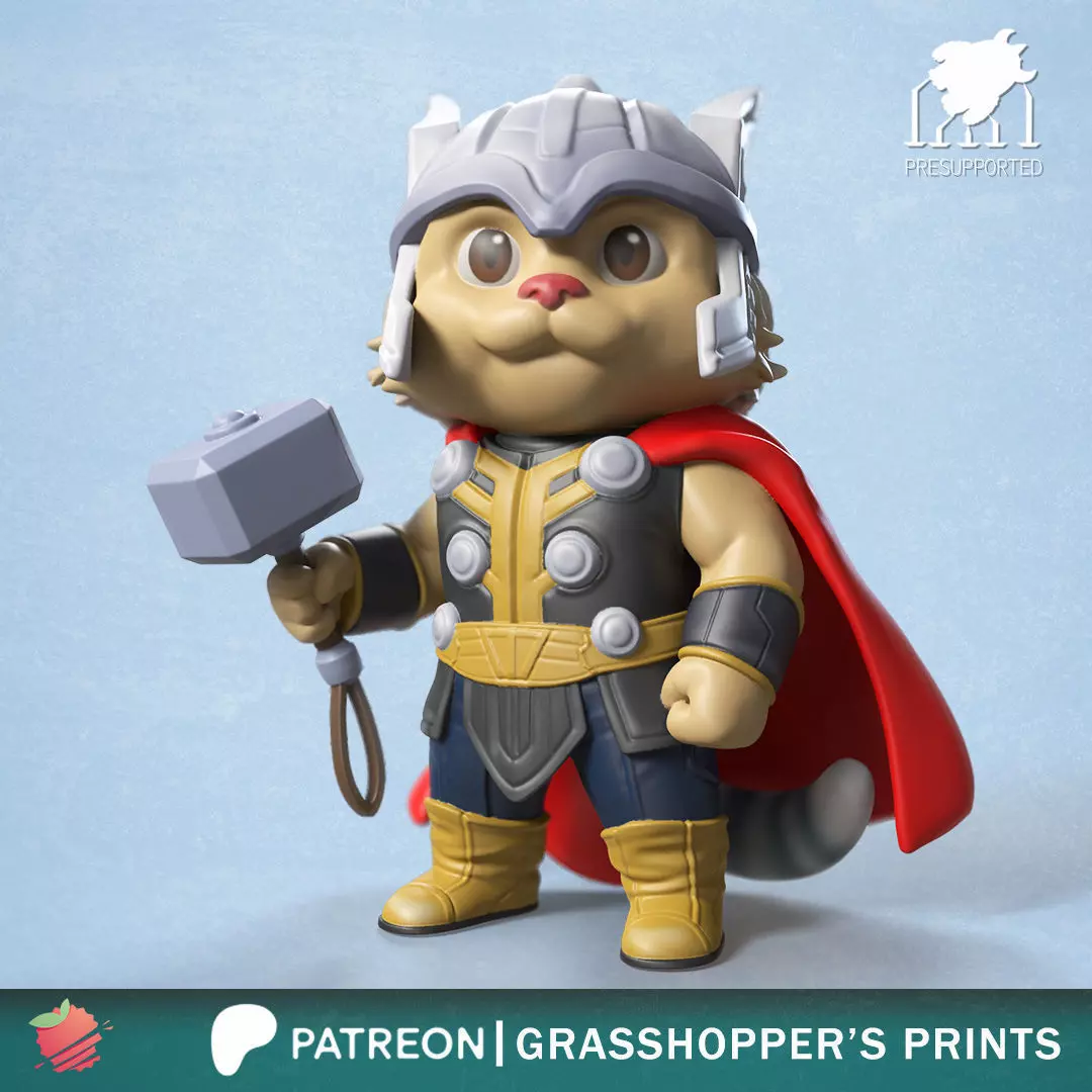 THUNDER CAT aka the Thor cat 3D print model