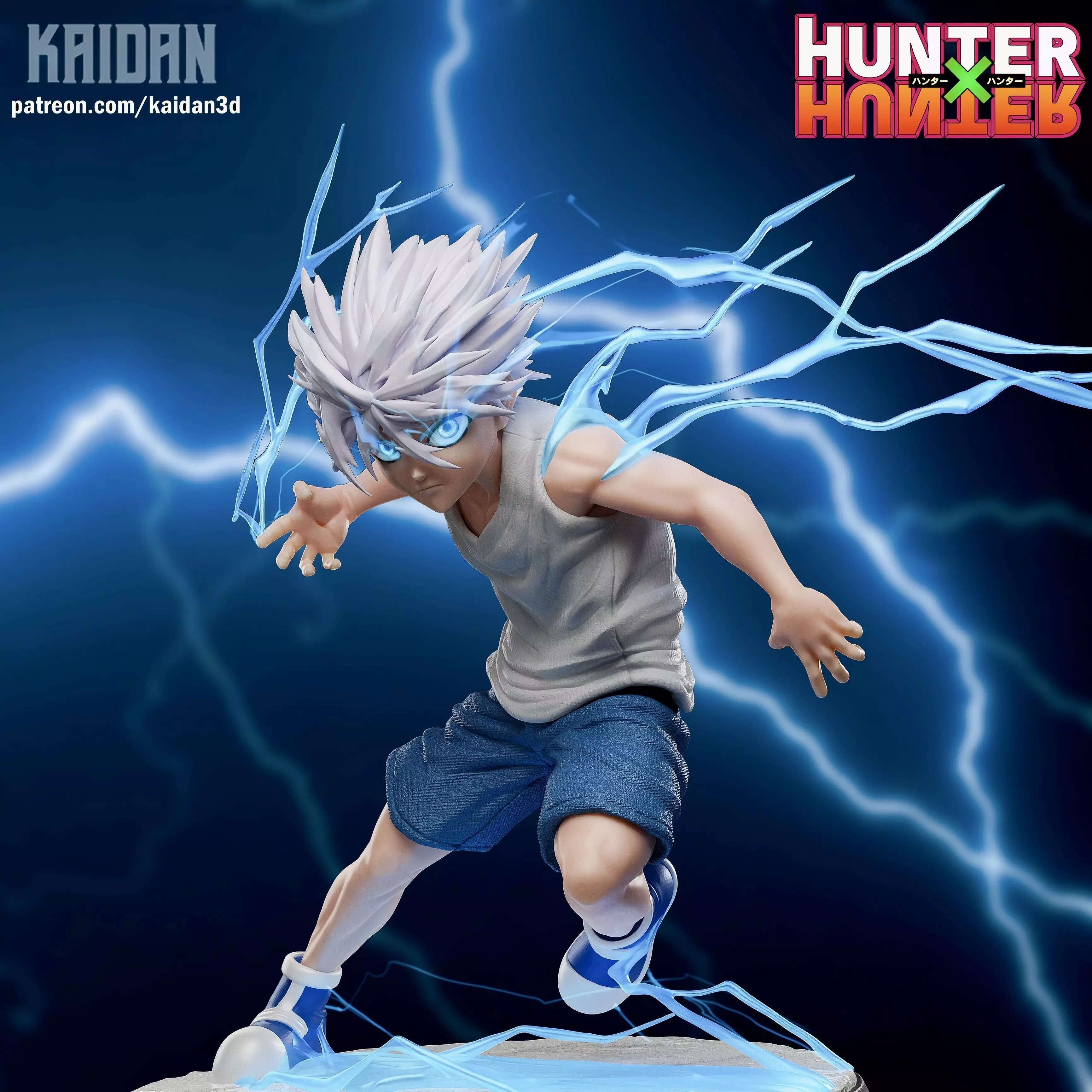 Killua Zoldyck HUNTERXHUNTER - STL Ready for 3D Printing 3D print model