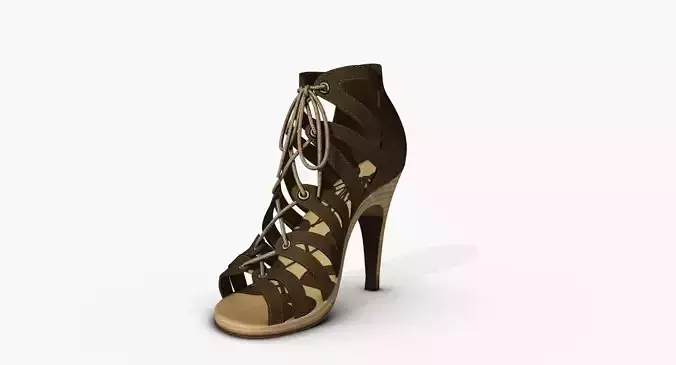 High Heeled Low-poly 3D model