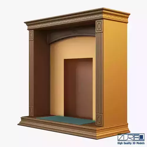 Victory fireplace with door