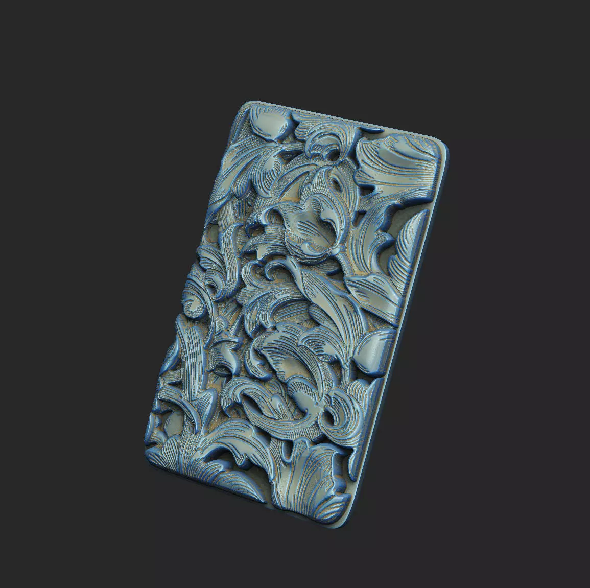 Victorian motif pattern decor Gothic royal-carving 3D print model