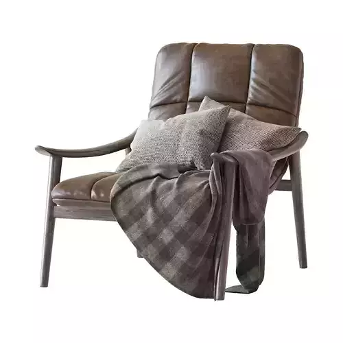 Fynn Saddle Armchair from Minotti 3D model 4