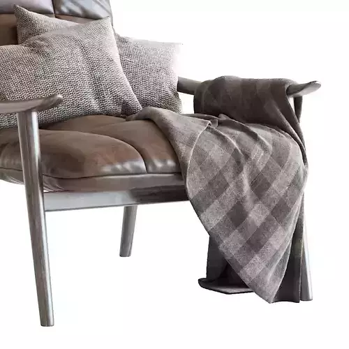 Fynn Saddle Armchair from Minotti 3D model 7