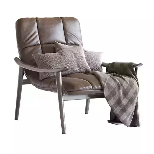 Fynn Saddle Armchair from Minotti 3D model