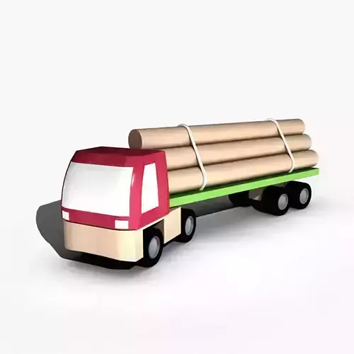 Toy truck Free 3D model