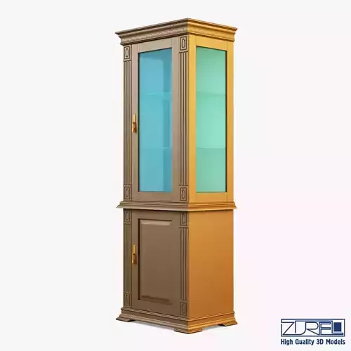 Victory wooden cabinet with glass doors