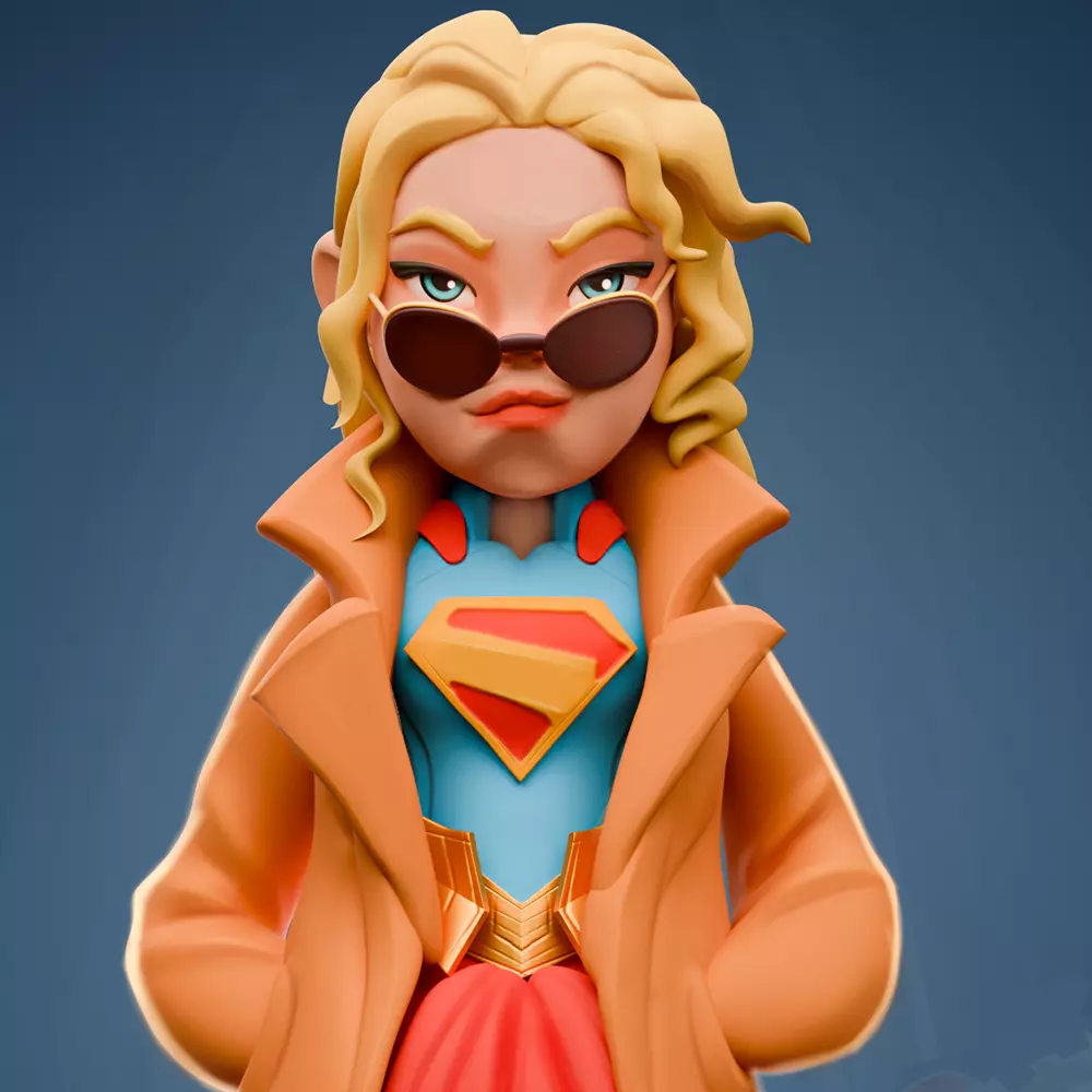 Supergirl - Figurine 3D print model