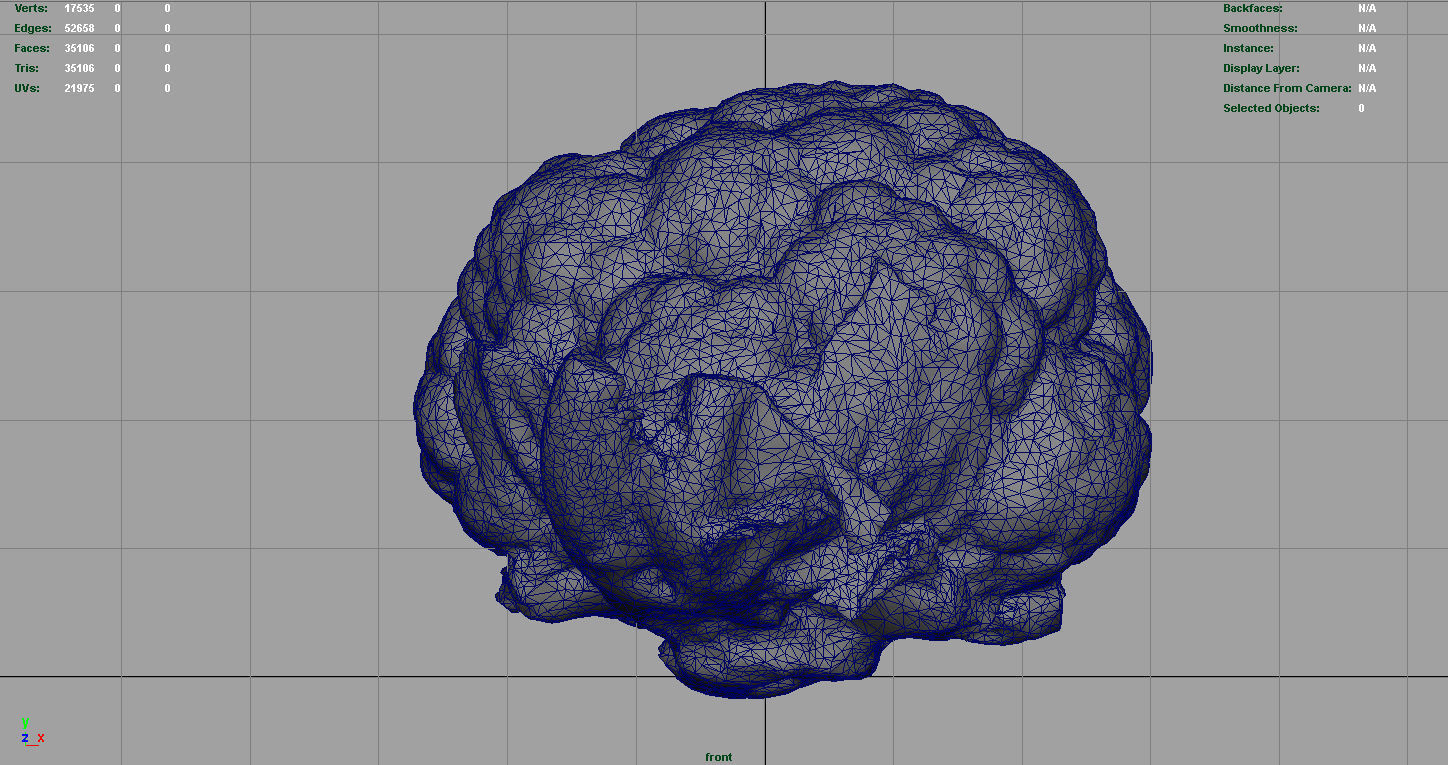 Cauliflower Low-poly 3D model_13